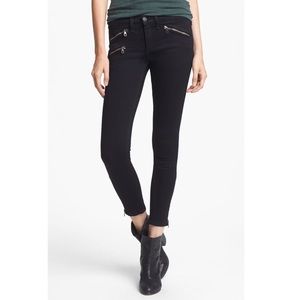 Rag & Bone Black Zipper Skinny Jeans